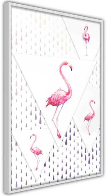 Juliste Artgeist Flamingo Family, kehyskartongilla, kehyksillä, eri kokoja