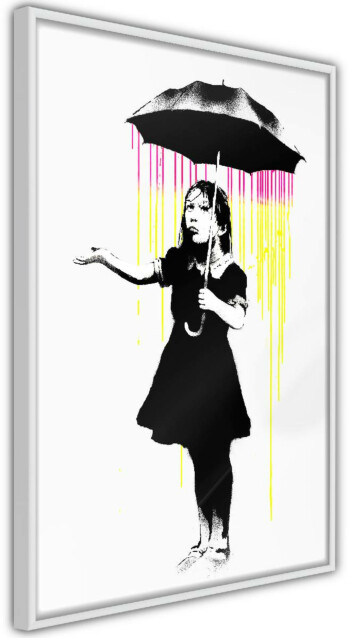 Juliste Artgeist Girl with Umbrella, kehyskartongilla, kehyksillä, eri kokoja