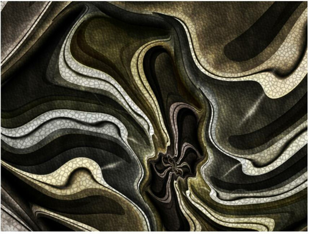 Kuvatapetti Artgeist Green and brown textured fractal eri kokoja