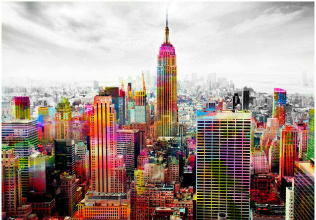 Kuvatapetti Artgeist Colors of New York City II eri kokoja