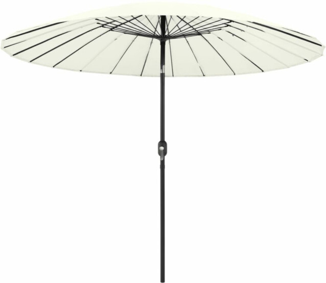 Aurinkovarjo alumiinitanko 270 cm hiekanvalkoinen_1