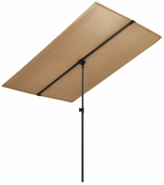 Aurinkovarjo alumiinitanko 2x1,5 m harmaanruskea_1