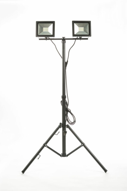 LED Energie Slim LED-valonheitin 2x20W tripod-jalustalla, 2x1600lm, 4500K, IP44