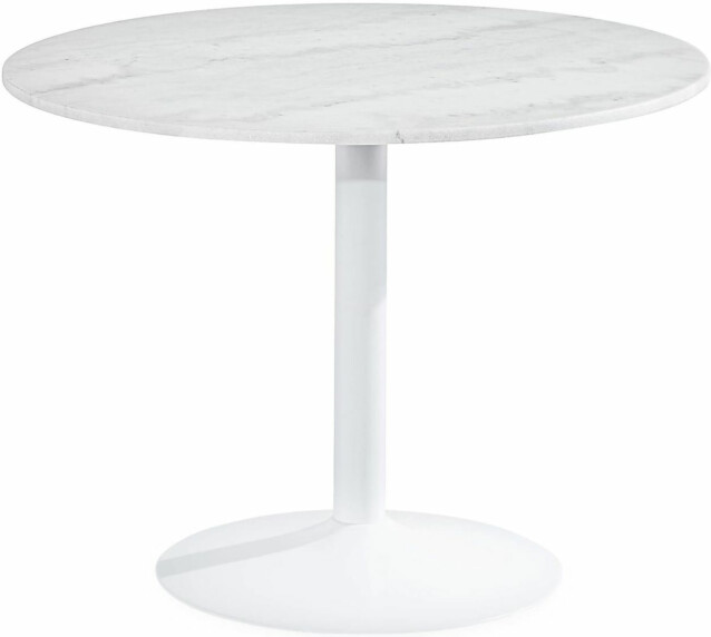 Ruokapöytä Capri 100cm pyöreä marmori valkoinen