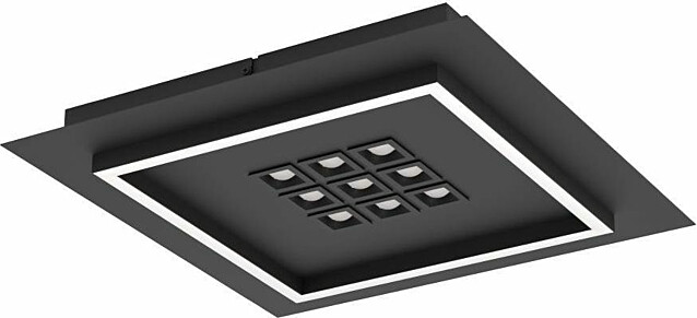 Kattovalaisin Balazote LED 20.5W;9x0.9W CCT 36x36cm musta