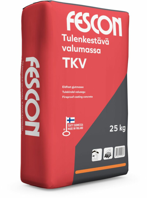 Tulenkestävä valumassa Fescon TKV 25 kg