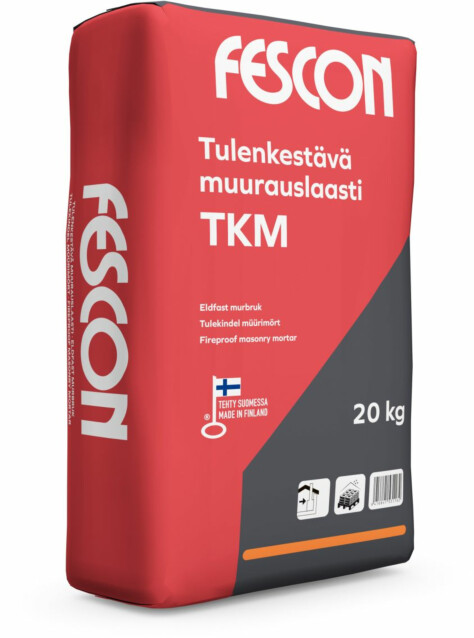 Tulenkestävä muurauslaasti Fescon TKM, 20kg