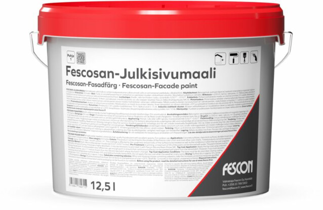 Julksivumaali Fescon Fescosan, valkoinen, 12.5l