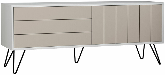 TV-taso Linento Furniture Picadilly beige/valkoinen