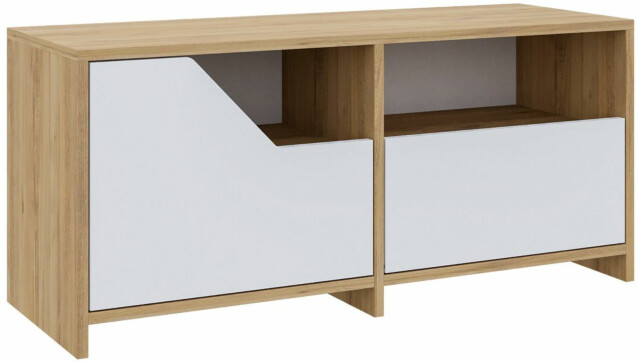 Kenkäkaappi Linento Furniture Nexus tammi/valkoinen