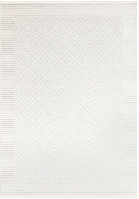 Matto Linento Meridyen 115x180 cm valkoinen