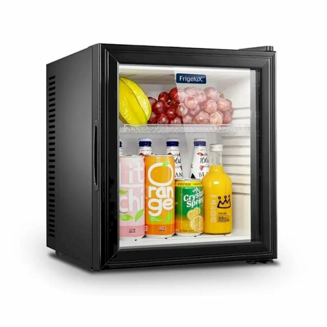 Jääkaappi Frigelux MINIBAR28, lasiovella, musta