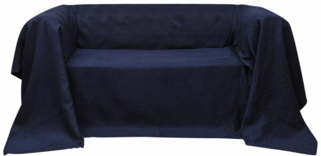Mikrokuitu sohvan suojapäällinen laivaston sininen 210x280cm_1