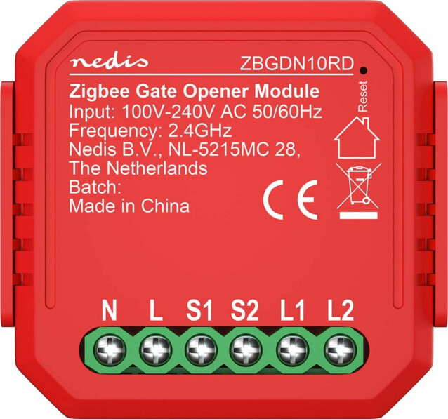 Autotallioven ja porttien ohjain Nedis ZBGDN10RD SmartLife ZigBee 3.0