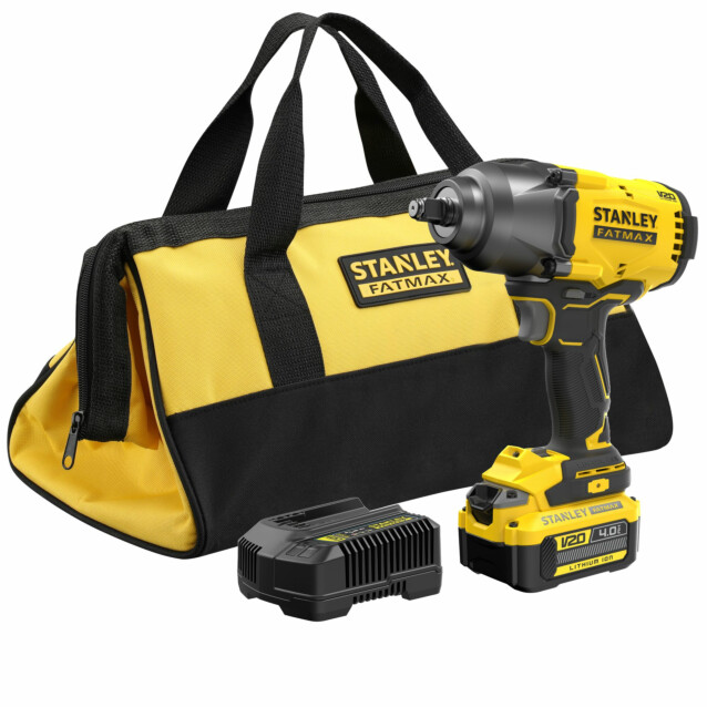 Akkuiskumutteriväännin Stanley FatMax V20 SFMCF940M1-QW 18V 4,0 Ah akulla