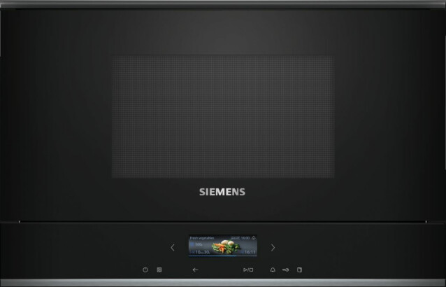 Mikroaaltouuni Siemens iQ700 BF722L1B1 60cm musta integroitava