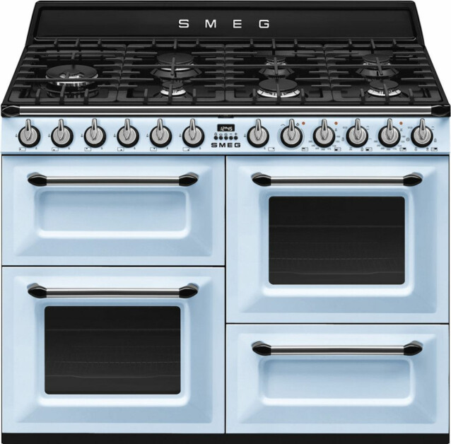 Kaasuliesi Smeg TR4110AZ 110cm pastellinsininen