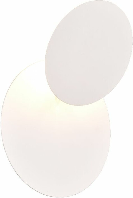 LED-seinävalaisin Trio Mio, pyöreä, mattavalkoinen