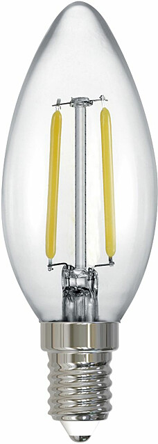 LED-lamppu Trio E14, filament, kynttilä, 2W, 250 lm, 2700K