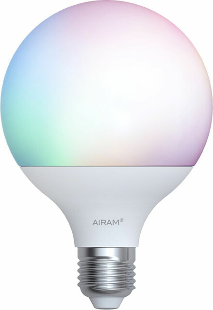 LED-lamppu Airam SmartHome GLOBE-95, 11W, E27, 1055lm, 2700-6500K, RGB/TW, opaali