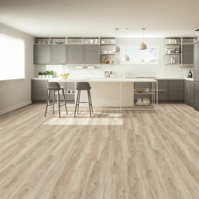 Kivikomposiittivinyylilankku DomusFlooring Lievo lipeäpuu