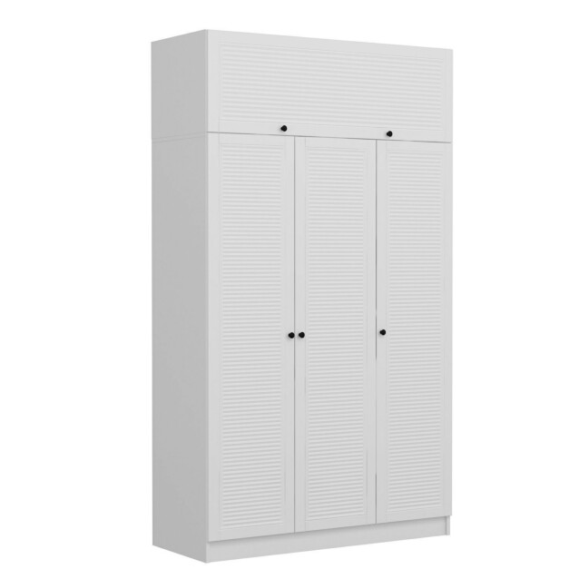 Vaatekaappi Linento Furniture Minar Kale - 8400, valkoinen