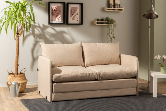 Vuodesohva Linento Furniture Saga XL, beige, 2-istuttava