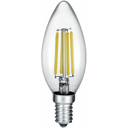 LED-lamppu Trio E14, filament, kynttiläkupu, 4W, 470lm, 2700K