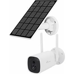 Valvontakamerta Celotron Nivian Smart, sisäisellä akulla ja aurinkokennolla, 2MP FullHD 1080P resoluutiolla